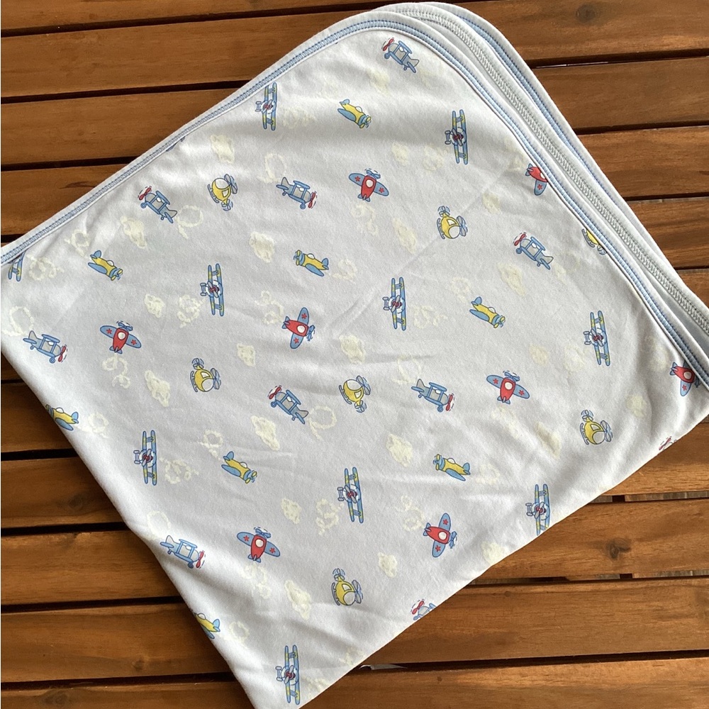 Kissy Kissy Airplane Print Baby Blanket